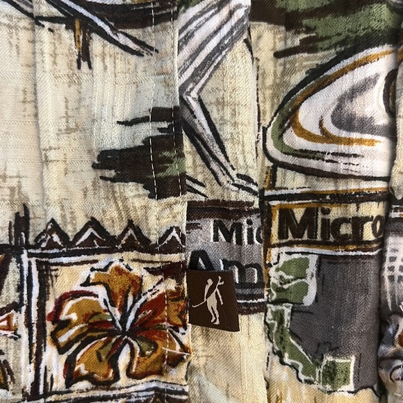 Rare Microsoft Across America Toes on the Nose Large L Hawaiian Style Shirt - Picture 12 of 14
